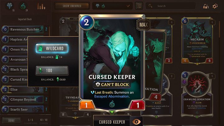 Cards rarity - Collection of cards in Legends of Runeterra - Basics - Legends of Runeterra Guide