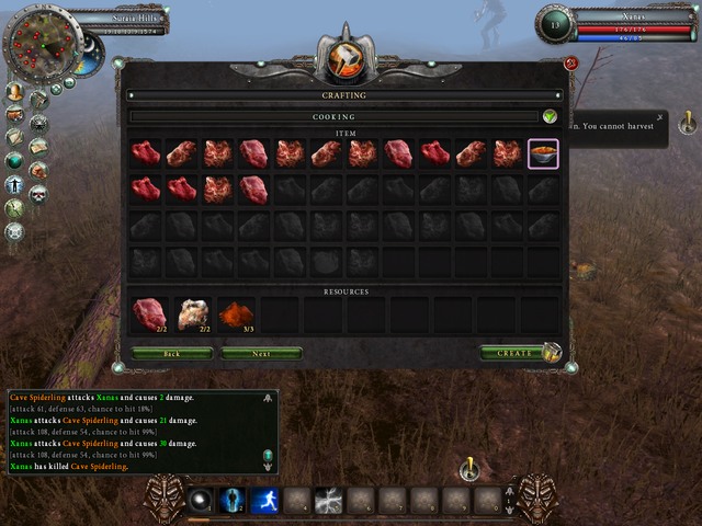 Cooking - Character Development - Legends Of Dawn - Game Guide and Walkthrough