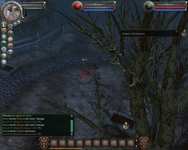 Fighting bandits on the cemetery - Quests - Korden's Fall (City and Borders) - Legends Of Dawn - Game Guide and Walkthrough