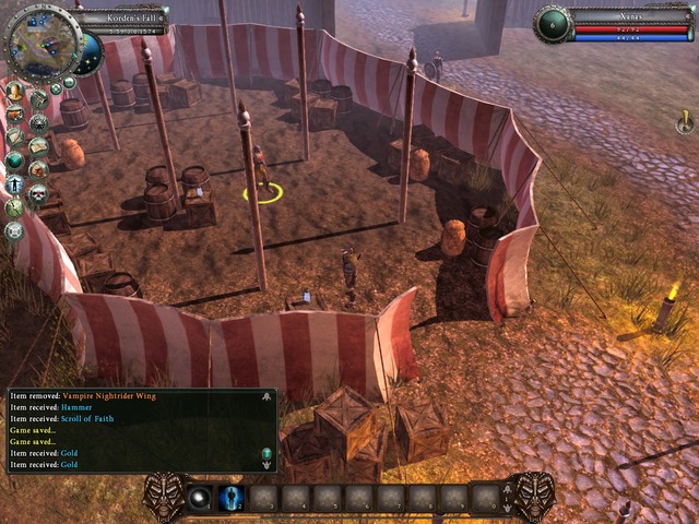 One of the indebted gentleman is in this tent - Quests - Korden's Fall (City and Borders) - Legends Of Dawn - Game Guide and Walkthrough