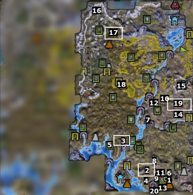 Key - Map - Korden's Fall (Beyond) - Legends Of Dawn - Game Guide and Walkthrough