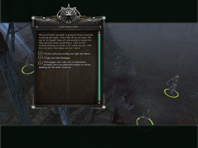 Regardless of whether you choose option 1 or 2, you're still going to need to get the bandages - Quests - Korovia - Legends Of Dawn - Game Guide and Walkthrough