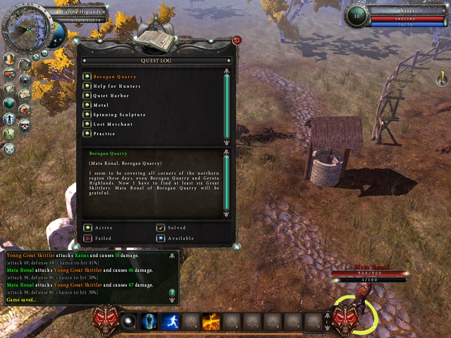 Mata Ronal, the hermit - Quests - City of Recca - Legends Of Dawn - Game Guide and Walkthrough