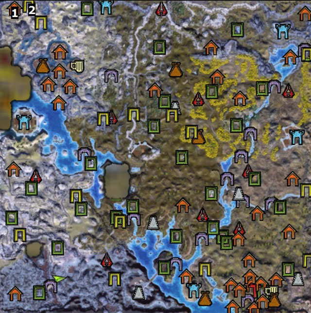 Key - Map - Mydra Forest - Legends Of Dawn - Game Guide and Walkthrough