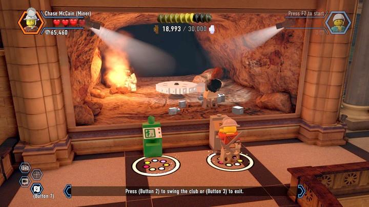Keep chipping the stone until you arrive at a (relatively) symmetrical shape. - Museum burglary | Walkthrough - Chapter 10 - LEGO City: Undercover Game Guide