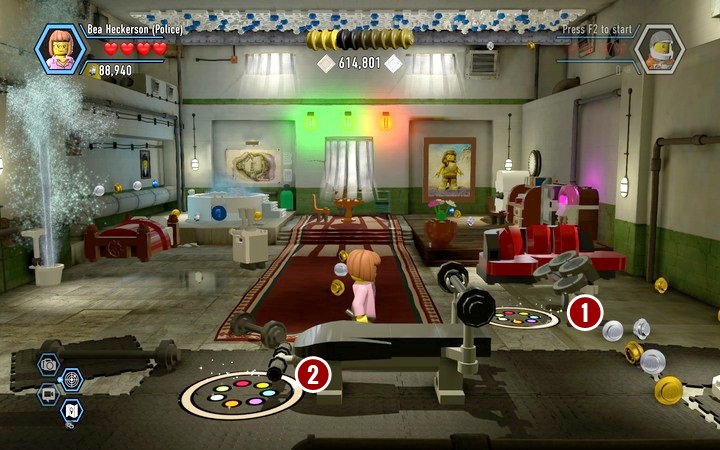 Use the two devices on Rexs cell to obtain a piece of the shield - Secrets in the prison | Chapter 3 - Chapter 3 - LEGO City: Undercover Game Guide