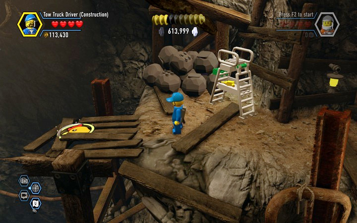 You must have a farmer disguise to be able to fly to the last secrets - Secrets in the mine | Chapter 3 - Chapter 3 - LEGO City: Undercover Game Guide