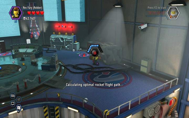 Destroy the silver chest on the highest floor - Secrets in the hangar | Walkthrough - Chapter 7 - LEGO City: Undercover Game Guide