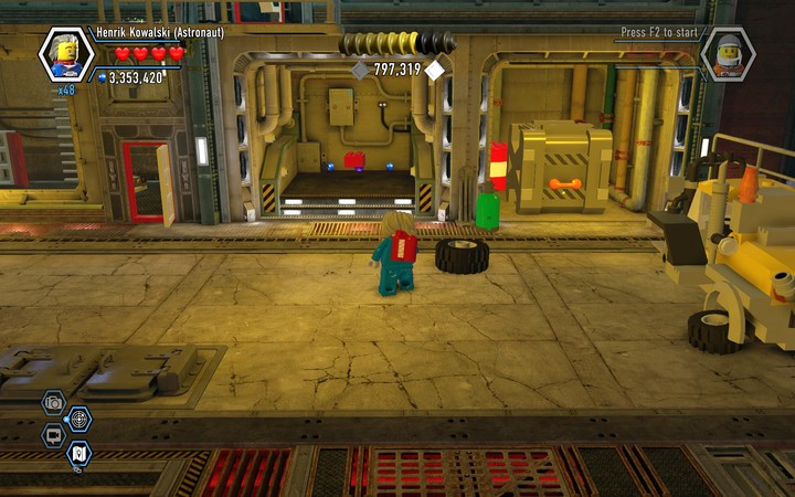 Only Rex can collect the red brick - Secrets in Rexs HQ | Chapter 13 | Walkthrough - Chapter 13 - LEGO City: Undercover Game Guide