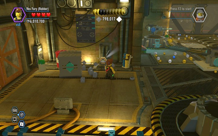 In the last area you can get two character tokens - Secrets in Rexs HQ | Chapter 13 | Walkthrough - Chapter 13 - LEGO City: Undercover Game Guide