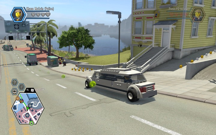 Limos and taxis will take you to your destination, while you can go and have a cup of tea - Transport - Tips - LEGO City: Undercover Game Guide