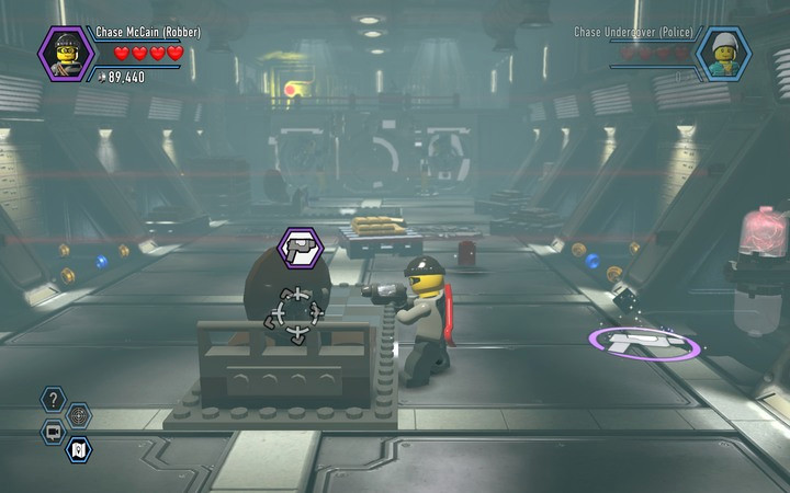The silver paint allows the deflection of laser beams - Robbing the gem from the bank | Chapter 6 - Chapter 6 - LEGO City: Undercover Game Guide