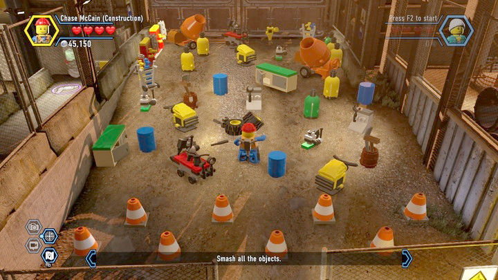 Eliminate ALL of the elements to receive a bonus - Construction site | Chapter 12 | Walkthrough - Chapter 12 - LEGO City: Undercover Game Guide