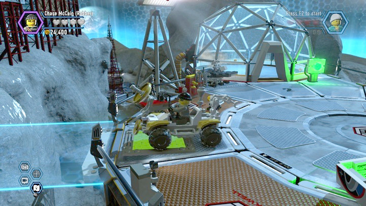 The rover will allow you to use pressure plates - Moon Landing | Chapter 14 and 15 | Walkthrough - Chapter 14 and 15 - LEGO City: Undercover Game Guide