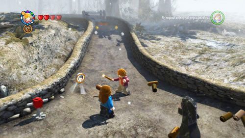 Find barrels with a silver lock, use Reducto spell on them and save a student - Harry Potter Years 5-7: Tokens - Hogwarts, part 1 - Tokens - LEGO Harry Potter Years 5-7 Guide