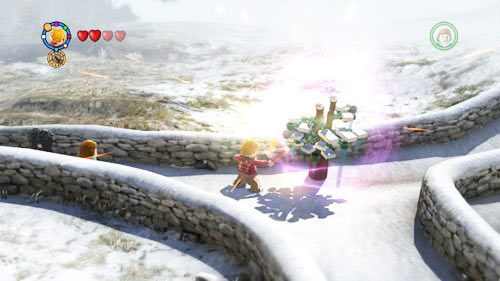 Find frozen trees located right before the village entrance - Harry Potter Years 5-7: Tokens - Hogwarts, part 1 - Tokens - LEGO Harry Potter Years 5-7 Guide