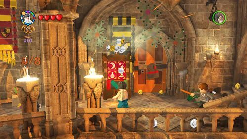 Open the locker located to the left of the entrance to the Hufflepuff room and you will get Ron (blue pajamas) token - Harry Potter Years 5-7: Tokens - Hogwarts, part 1 - Tokens - LEGO Harry Potter Years 5-7 Guide