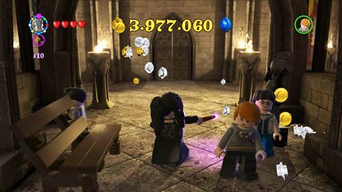 Go to the passageway opposite the door to The Room of Requirement - Harry Potter Years 5-7: Tokens - Hogwarts, part 3 - Tokens - LEGO Harry Potter Years 5-7 Guide