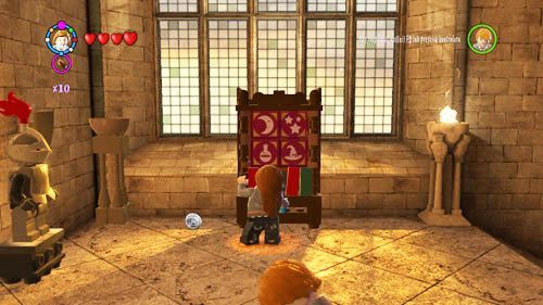 Reach the end of the corridor and look right - Harry Potter Years 5-7: Tokens - Hogwarts, part 3 - Tokens - LEGO Harry Potter Years 5-7 Guide