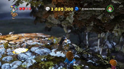 There is a pointy rock next to the Patronus that has disappeared - Harry Potter Years 5-7: Tokens - Camp - Tokens - LEGO Harry Potter Years 5-7 Guide