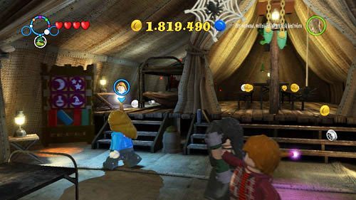Find a wardrobe on the right, choose Hermione and solve the puzzle - Harry Potter Years 5-7: Tokens - Camp - Tokens - LEGO Harry Potter Years 5-7 Guide