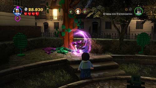 Then run to the tree on the left at the top - Harry Potter Years 5-7: Dark Times, part 1 - Year 5 - LEGO Harry Potter Years 5-7 Guide