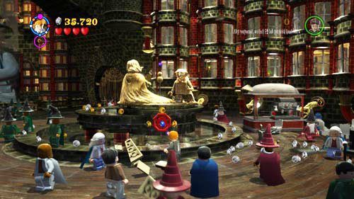 After passing through the fireplace, head right where you will see a fountain - Harry Potter Years 5-7: Dark Times, part 2 - Year 5 - LEGO Harry Potter Years 5-7 Guide