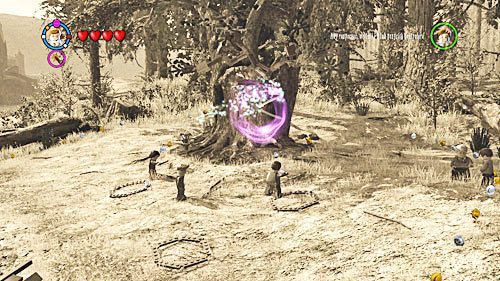 After digging out the bricks, you can assemble scissors and cut the branch on which the sorcerer is sitting - Harry Potter Years 5-7: Snapes Memory - Year 5 - LEGO Harry Potter Years 5-7 Guide