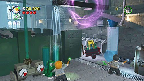 The second one can be moved by using the WL spell - Harry Potter Years 5-7: Love Hurts, part 1 - Year 6 - LEGO Harry Potter Years 5-7 Guide