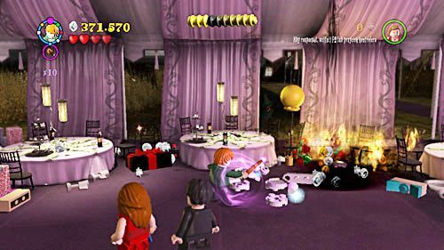 After that, you will take part in a party interrupted by Death eaters attack - Harry Potter Years 5-7: The Seven Harrys - Year 7 - LEGO Harry Potter Years 5-7 Guide