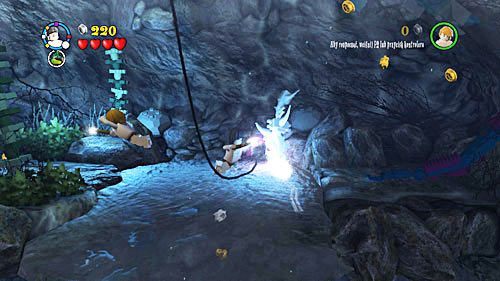 After it breaks, you will find a swordfish which can be used to cut a hole through the ice below you - Harry Potter Years 5-7: Sword and Locket - Year 7 - LEGO Harry Potter Years 5-7 Guide