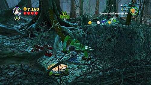 Use LM spell to get rid of devil snares and move on the freed branch - Harry Potter Years 5-7: Sword and Locket - Year 7 - LEGO Harry Potter Years 5-7 Guide