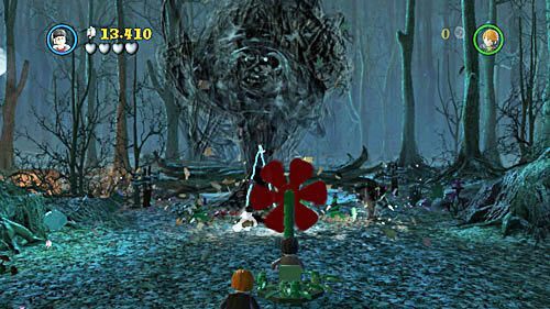 After two strikes, something like a small vortex will appear - Harry Potter Years 5-7: Sword and Locket - Year 7 - LEGO Harry Potter Years 5-7 Guide