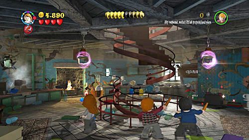 Pull one of them and climb the stairs - Harry Potter Years 5-7: Lovegoods Lunacy, part 1 - Year 7 - LEGO Harry Potter Years 5-7 Guide