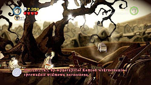 Switch to the second brother and use the crystal he possesses to control the souls of the dead - Harry Potter Years 5-7: Lovegoods Lunacy, part 1 - Year 7 - LEGO Harry Potter Years 5-7 Guide