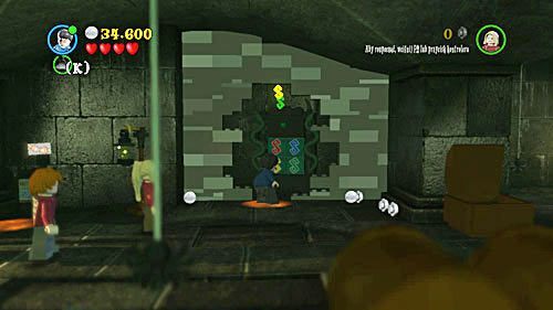 Behind the wall there is a puzzle - perfect for Harry - Harry Potter Years 5-7: DOBBY! - Year 7 - LEGO Harry Potter Years 5-7 Guide