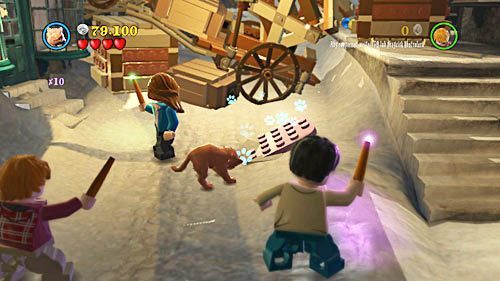 Switch to Hermione and summon her cat Crookshanks - Harry Potter Years 5-7: Back to School - Year 7 - LEGO Harry Potter Years 5-7 Guide