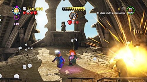 Time for a fight - after each wave of Death Eaters, we will face Bellatrix - Harry Potter Years 5-7: The Flaw in the Plan - Year 7 - LEGO Harry Potter Years 5-7 Guide