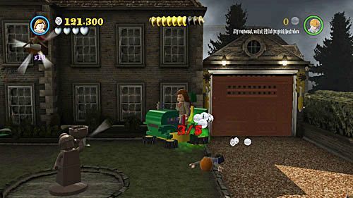 You get another one by cutting five grass clumps - you can find a lawnmower by reaching the end of the street and going to the right - Harry Potter Years 5-7: Out of Retirement - secrets, collectibles - Year 6 - LEGO Harry Potter Years 5-7 Guide