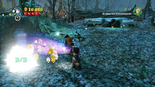 After coming out of the water, go to the pink platform and pull out the mushroom - jump on it to reach the upper level - Harry Potter Years 5-7: Sword and Locket - secrets, collectibles - Year 7 - LEGO Harry Potter Years 5-7 Guide