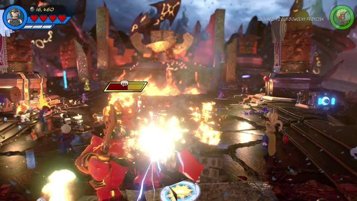 During this phase you must keep beating Surtur and his minions - LEGO Marvel 2: Mission 7 - Surtur-n Doom Walkthrough - LEGO Marvel 2: Walkthrough - LEGO Marvel Super Heroes 2 Game Guide
