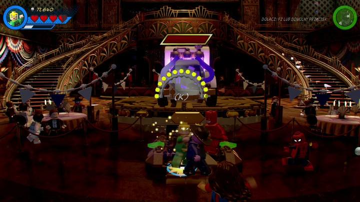 Change her into an inflatable ball and start rotating Kingpins car to the right - LEGO Marvel 2: Mission 9 - Noir Night-Mayor Walkthrough - LEGO Marvel 2: Walkthrough - LEGO Marvel Super Heroes 2 Game Guide