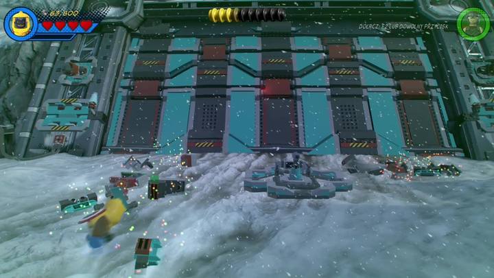 Proceed to the gate and use the bricks to build a lever that will allow you to open the research facility - LEGO Marvel 2: Mission 2 - Avengers World Tour Walkthrough - LEGO Marvel 2: Walkthrough - LEGO Marvel Super Heroes 2 Game Guide