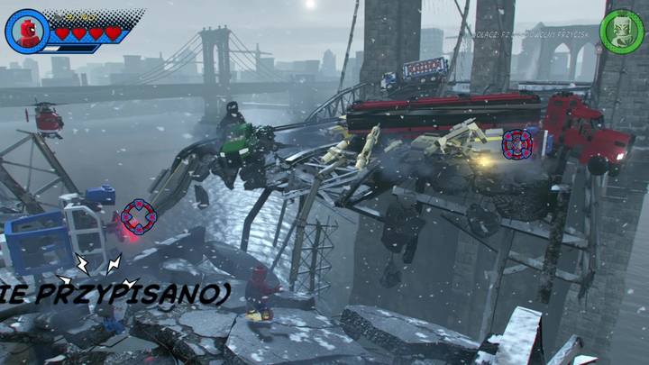 Begin by taking care of the opponents found on the first fragment of the bridge - LEGO Marvel 2: Mission 2 - Avengers World Tour Walkthrough - LEGO Marvel 2: Walkthrough - LEGO Marvel Super Heroes 2 Game Guide