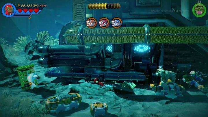 The next Minikit is not far from the cage with the character card - LEGO Marvel 2: Mission 2 - Avengers World Tour Secrets - LEGO Marvel 2: Mission secrets - LEGO Marvel Super Heroes 2 Game Guide
