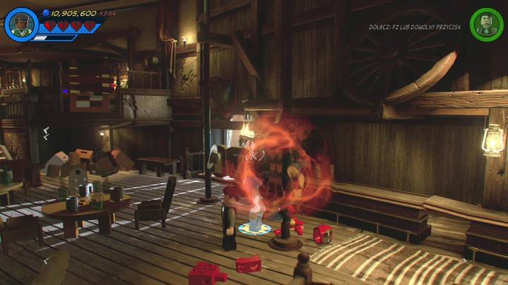 Go to the right side of the entrance and use Doctor Strange to move the object - LEGO Marvel 2: Mission 6 - High-Noon Saloon Secrets - LEGO Marvel 2: Mission secrets - LEGO Marvel Super Heroes 2 Game Guide