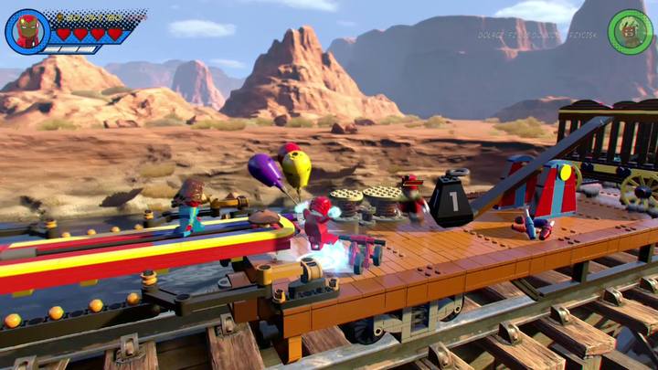 The last set is on the wagon, where you face your main opponent - Captain Corbett - LEGO Marvel 2: Mission 6 - High-Noon Saloon Secrets - LEGO Marvel 2: Mission secrets - LEGO Marvel Super Heroes 2 Game Guide
