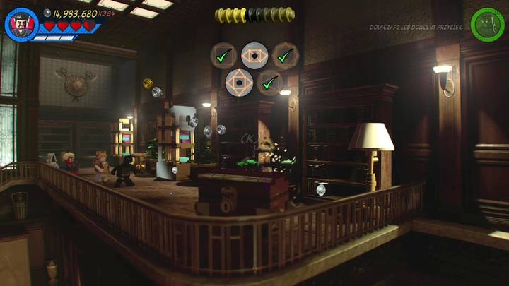 Stan Lee is on the right side of the main hall, on the balcony - LEGO Marvel 2: Mission 8 - Rune to Maneuver Secrets - LEGO Marvel 2: Mission secrets - LEGO Marvel Super Heroes 2 Game Guide