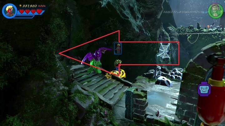 The first Minikit is in the cave, right next to the starting point - LEGO Marvel 2: Mission 10 - Kun-Lun Konundrum Secrets - LEGO Marvel 2: Mission secrets - LEGO Marvel Super Heroes 2 Game Guide