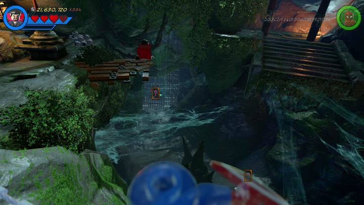 Minikit #5 is at the very bottom of the cave - LEGO Marvel 2: Mission 10 - Kun-Lun Konundrum Secrets - LEGO Marvel 2: Mission secrets - LEGO Marvel Super Heroes 2 Game Guide